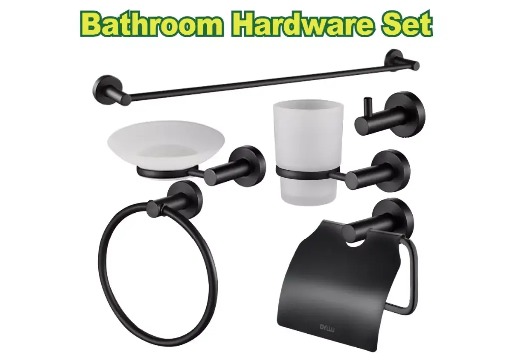 Set de Accesorios para Baño Negros DTZG1517 DMGBSAN00 DYLLU