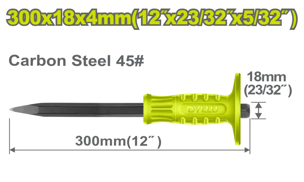 Cincel punta de Concreto 300mm DTCC1304 DCCICC300 DYLLU