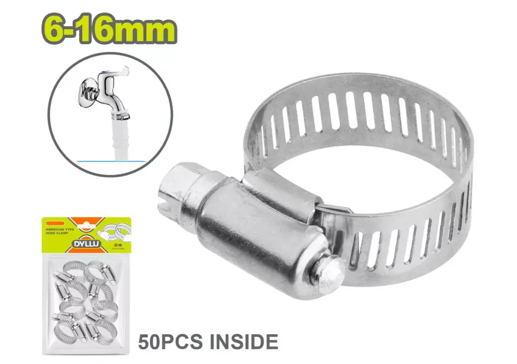 Abrazadera de acero 6-16mm banda 9mm DTHU1901 DCCPAA100 DYLLU