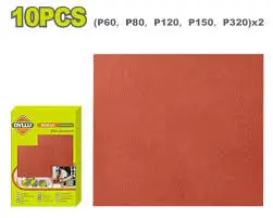 Lija 230x280mm granos 2x60-80-120-150-320 (10 u) DTSM1511 DCLPLI010 DYLLU