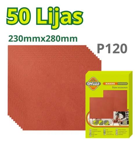 Lija 230x280mm grano 120 (50 u) DTSM2504 DCLPLI120 DYLLU