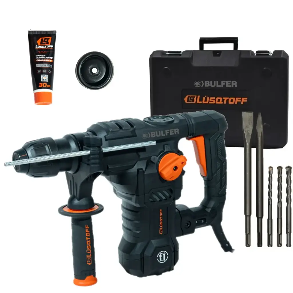 Rotomartillo SDS Plus 1500W 6.0J+ Kit BLACK SERIES RML1500-9 LUSQTOFF