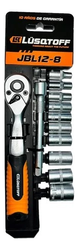 JUEGO DE BOCALLAVES ENCASTRE 1/4" - 12 PIEZAS JBL12-8 LUSQTOFF