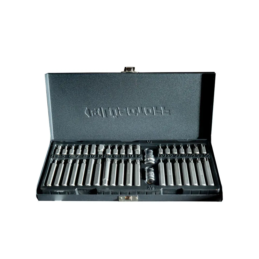 Juego de puntas TORX, HEXAGONALES (ALLEN) Y MULTIESTRIAS 40 PIEZAS L1047 LUSQTOFF
