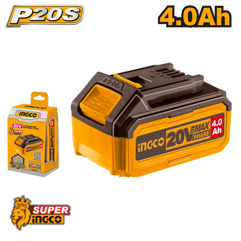Batería 20V 4.0 Ah de Lithium-Ion FBLI20021 INGCO