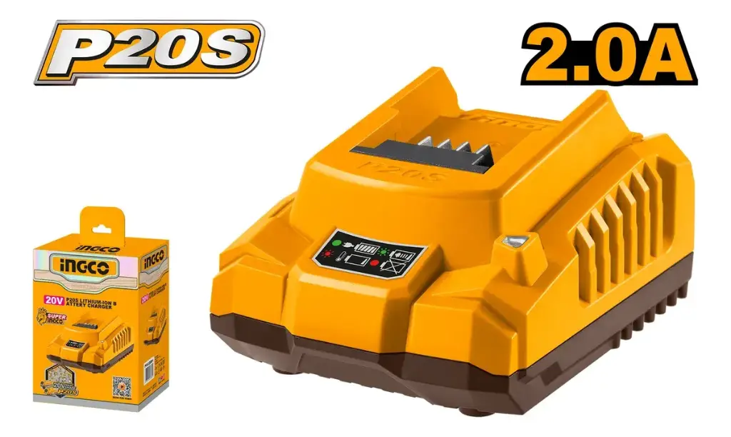 Cagador de Batería 20V 2.0A FCLI2001-4 INGCO