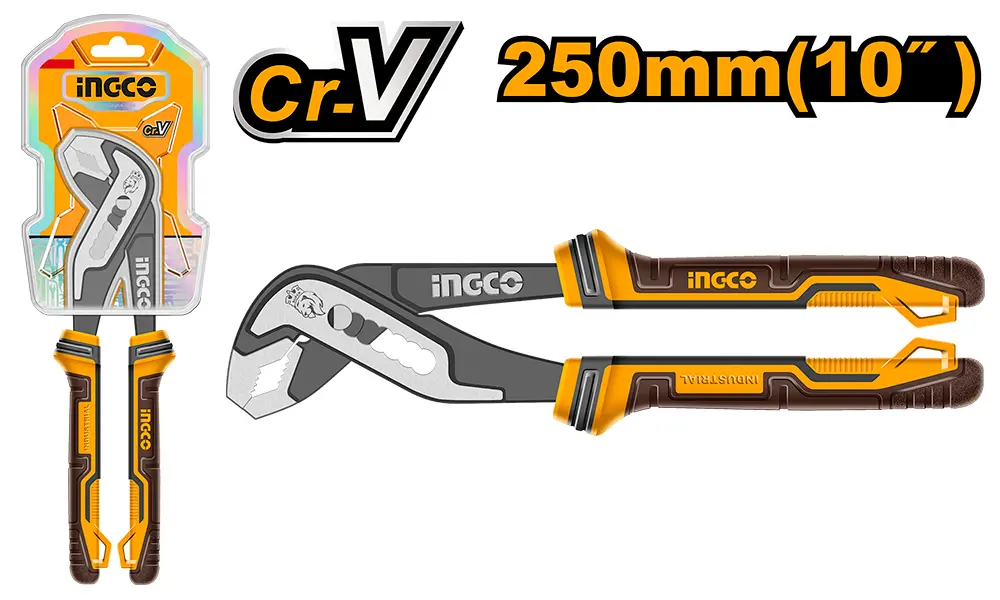 Pinza pico loro 254mmL (10") doble cremallera CR-V INDUSTRIAL HPP28258 INGCO