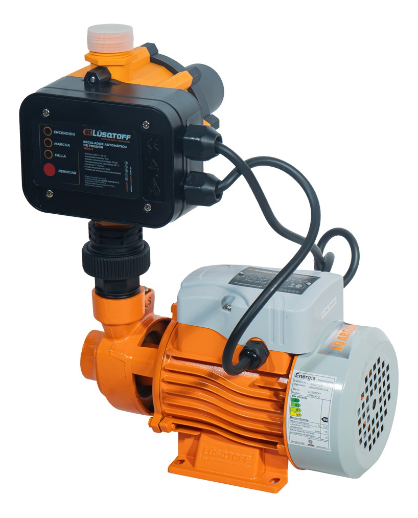 Bomba periferica 1/2HP + regulador de presión MPS-1 CPM150-C LUSQTOFF