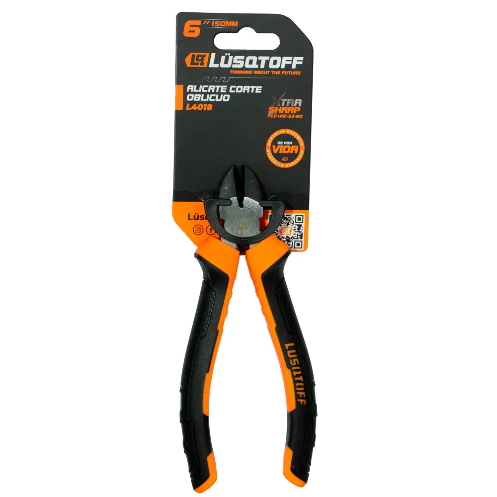 Alicate corte oblicuo 150mm (6") L4018 LUSQTOFF