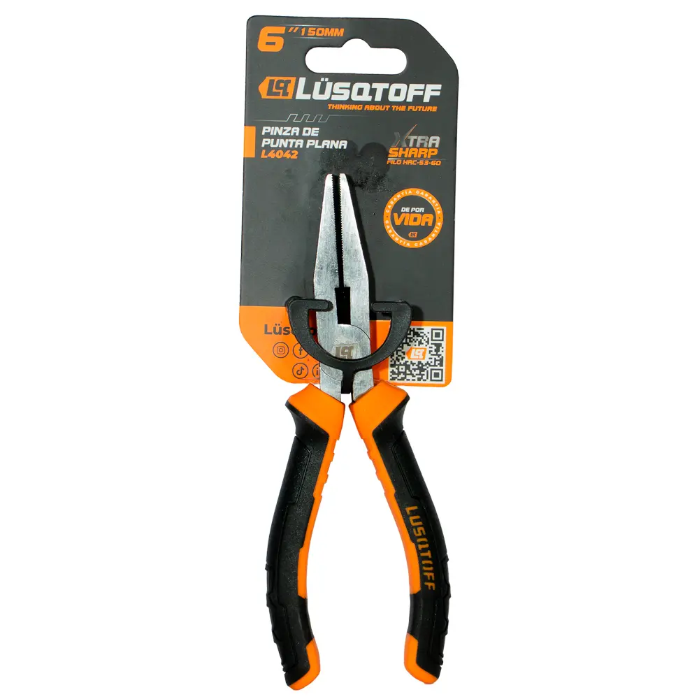 Pinza de punta plana 6" (150MM) L4042 LUSQTOFF