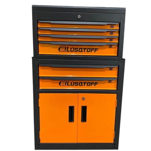 Carro p-herramientas  2en1 6 cajones + 2 puertas GML7-9 LUSQTOFF