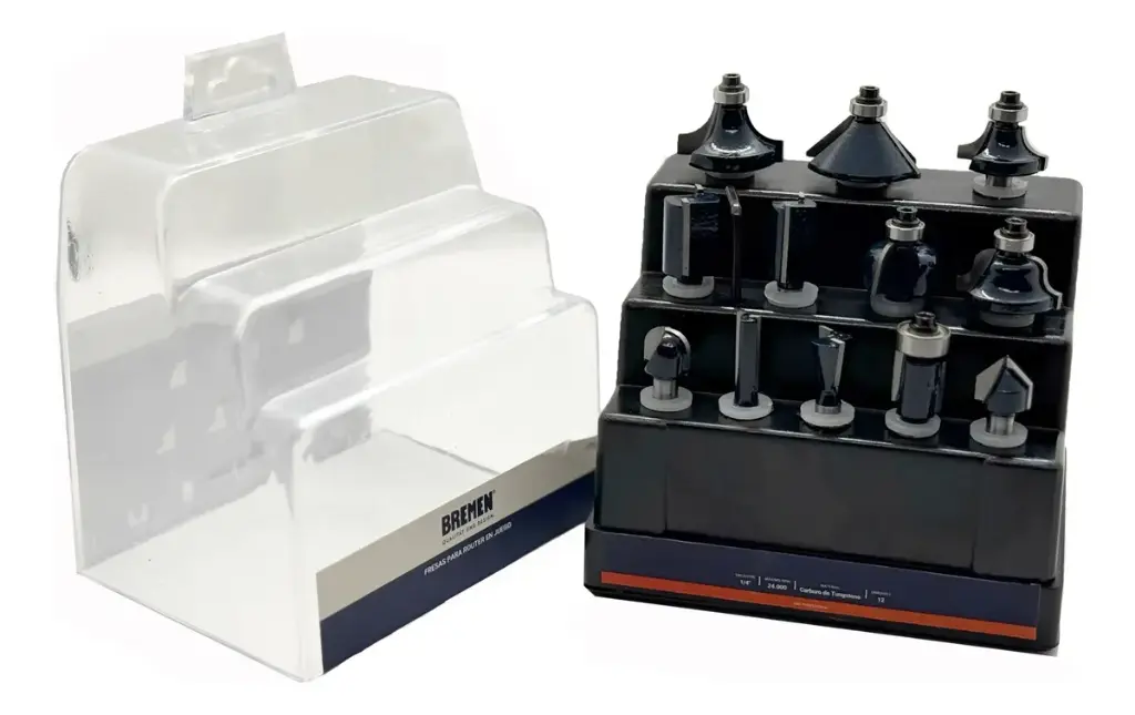 Juego Set de fresas para router en JUEGO x 12 Pzs. 7619 BREMEN