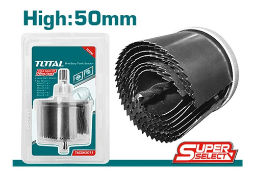 Set 7 Mechas Copa madera + adaptador TACSH3071 ZMC0S007M TOTAL