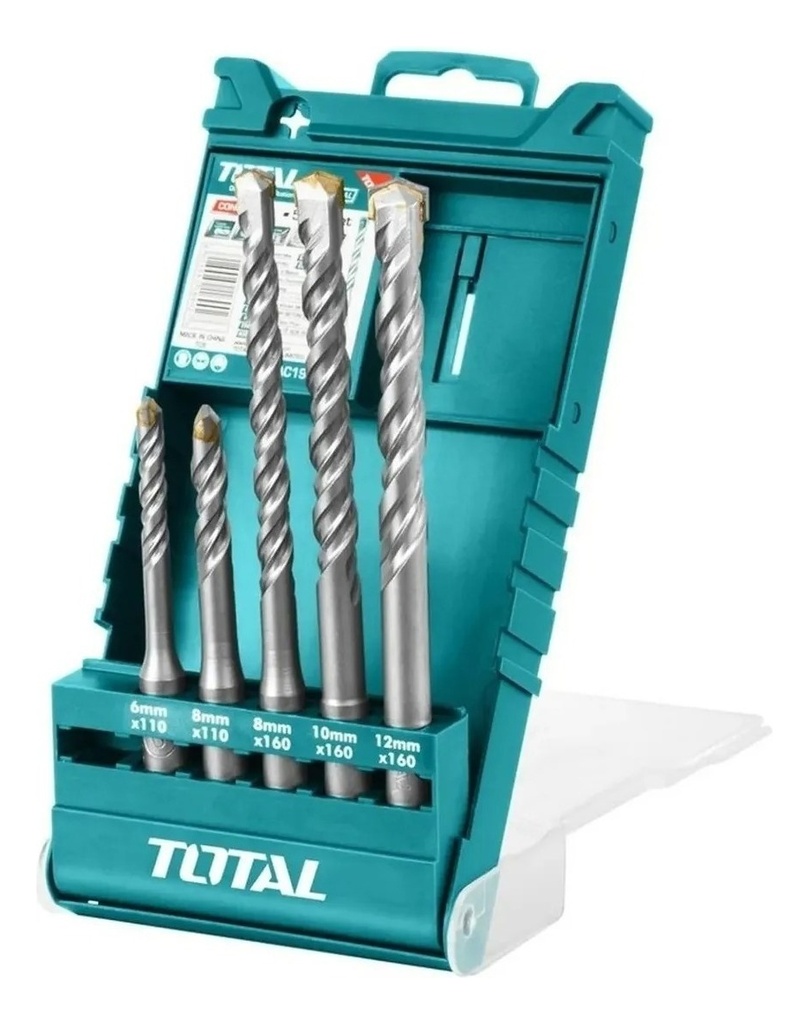 Set de 5 Mechas Widia SDS PLUS  INDUSTRIAL TAC190501 ZMWIS0S05 TOTAL