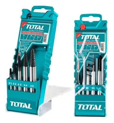 Set de 5 Mechas Extractor de tornillos INDUSTRIAL TACSE0056 ZMXI00S05 TOTAL