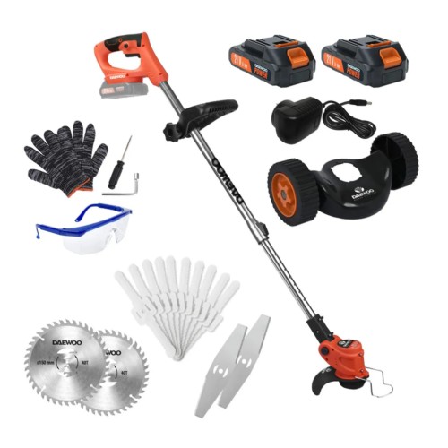 Bordeadora inalamábrica 21V 3 en 1 + 2 baterías y cargador DALBC-20WH DAEWOO