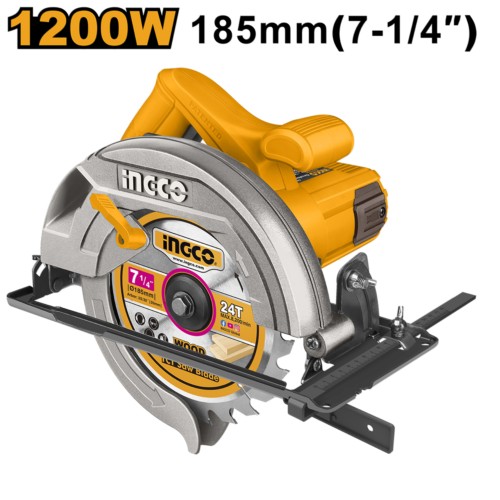 Sierra circular 185mm 7.1/4" 1200W 220V CS18578-4 INGCO