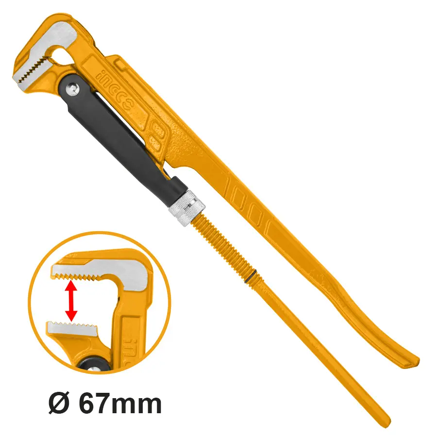 Llave ajustable p-caño 2" 67mm t-Sueca HPW04021 INGCO