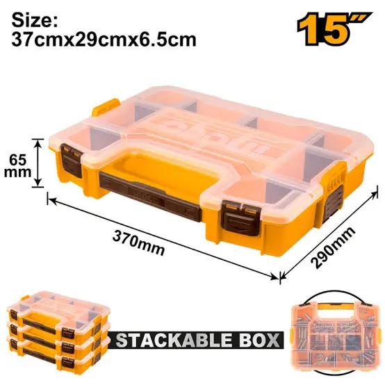 Estuche organizador apilable 381mm (15") PBX1511 INGCO