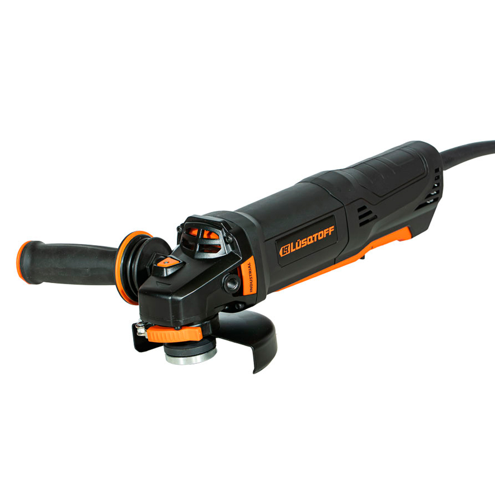Amoladora 125mm 5" gatillo paleta 1300W hombre muerto BLACK SERIES AML1300-10 LUSQTOFF