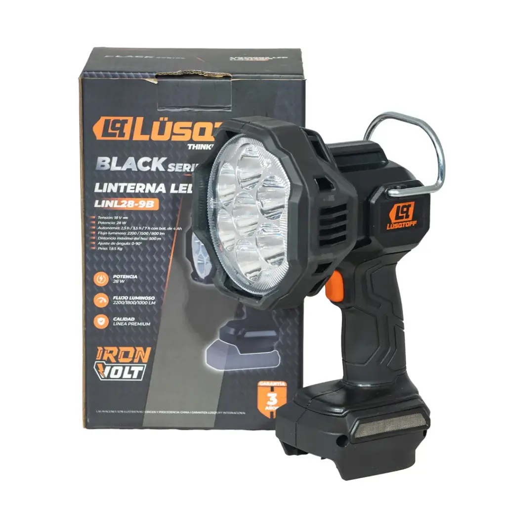 Linterna LED 18V 2200 lumens SOLO LINL28-9B LUSQTOFF