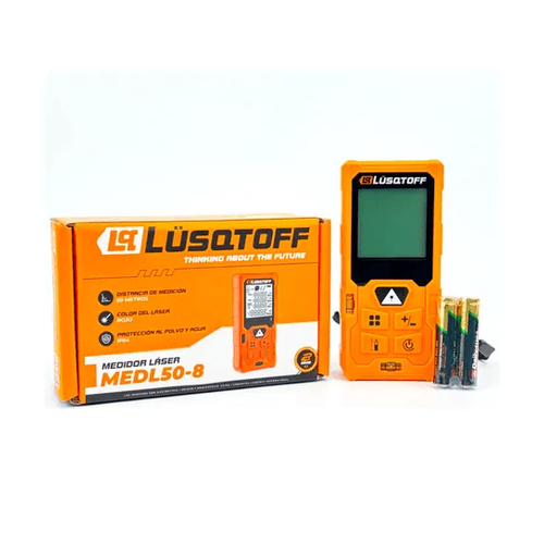 Medidor distancia láser 50mts + batería Carga tipo C MEDL50-8 LUSQTOFF
