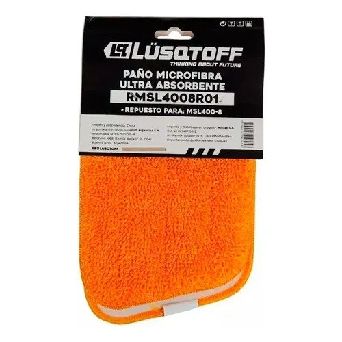 Paño microfibra ultra absorvente 40 cm x 12 cm" RMSL4008R01 LUSQTOFF