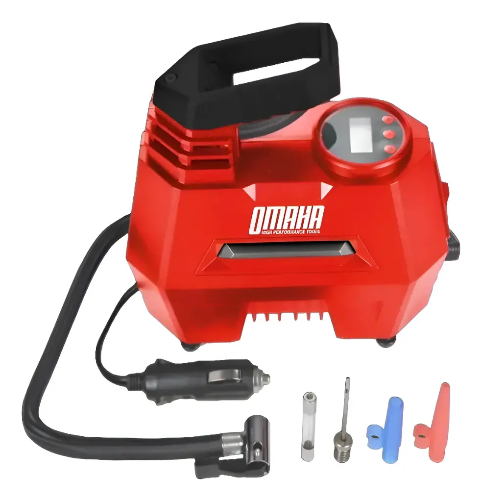 Compresor de aire inflador 12V 150Psi 3mts + 3 boquillas CAP-12K OMAHA