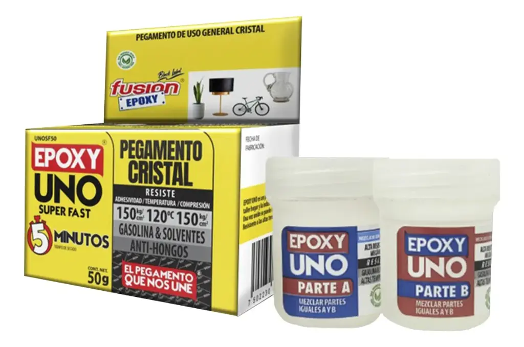 Adhesivo Epoxy Uno Super Fast 5 Minutos X 50 Gr  FUADSASA3921 FUSION EPOXY
