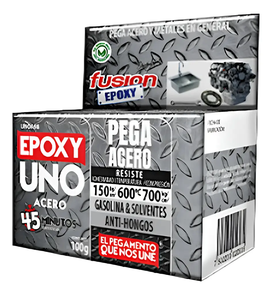 Adhesivo Epoxy Uno Uso General Acero X 100 Gr  FUADSASA3924 FUSION EPOXY