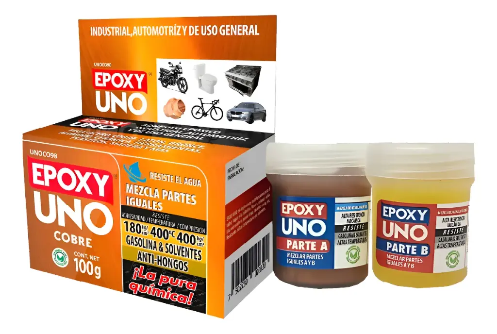 Adhesivo Epoxy Uno Uso General Cobre X 100 Gr  FUADSASA3927 FUSION EPOXY