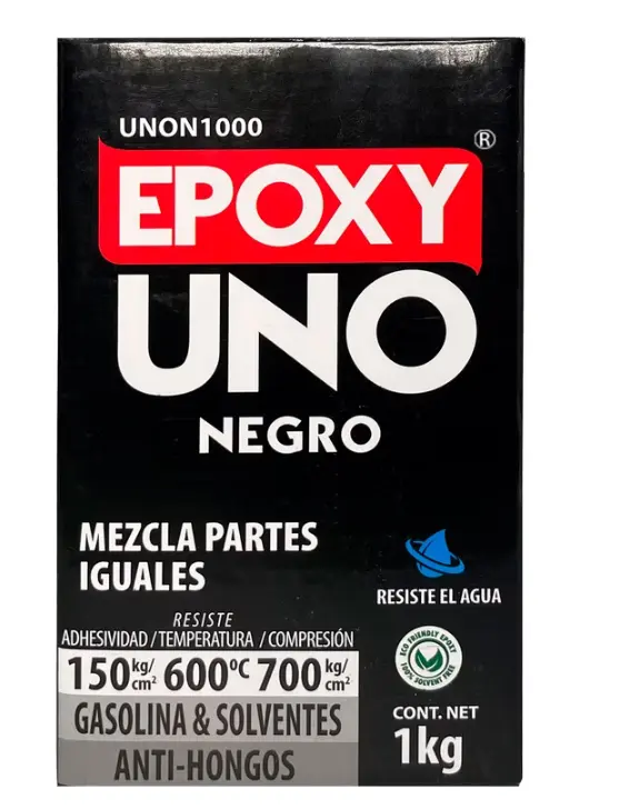 Adhesivo Epoxy Uno Uso Industrial Negro X 1 Kg  FUADSASA3930 FUSION EPOXY