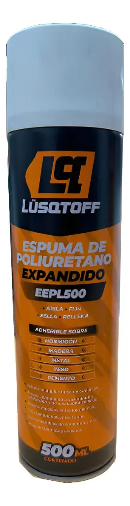 Espuma de poliuretano expandido 500ml EEPL500 LUSQTOFF