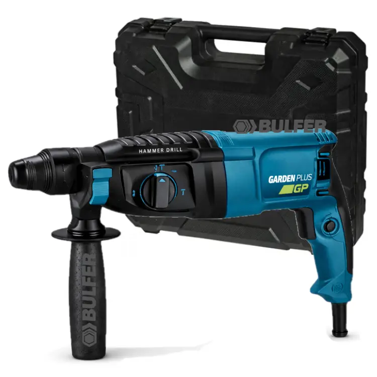 Rotomartillo SDS Plus 800W 3.0J + maletín RMGP800-7 GARDEN PLUS by LUSQTOFF 