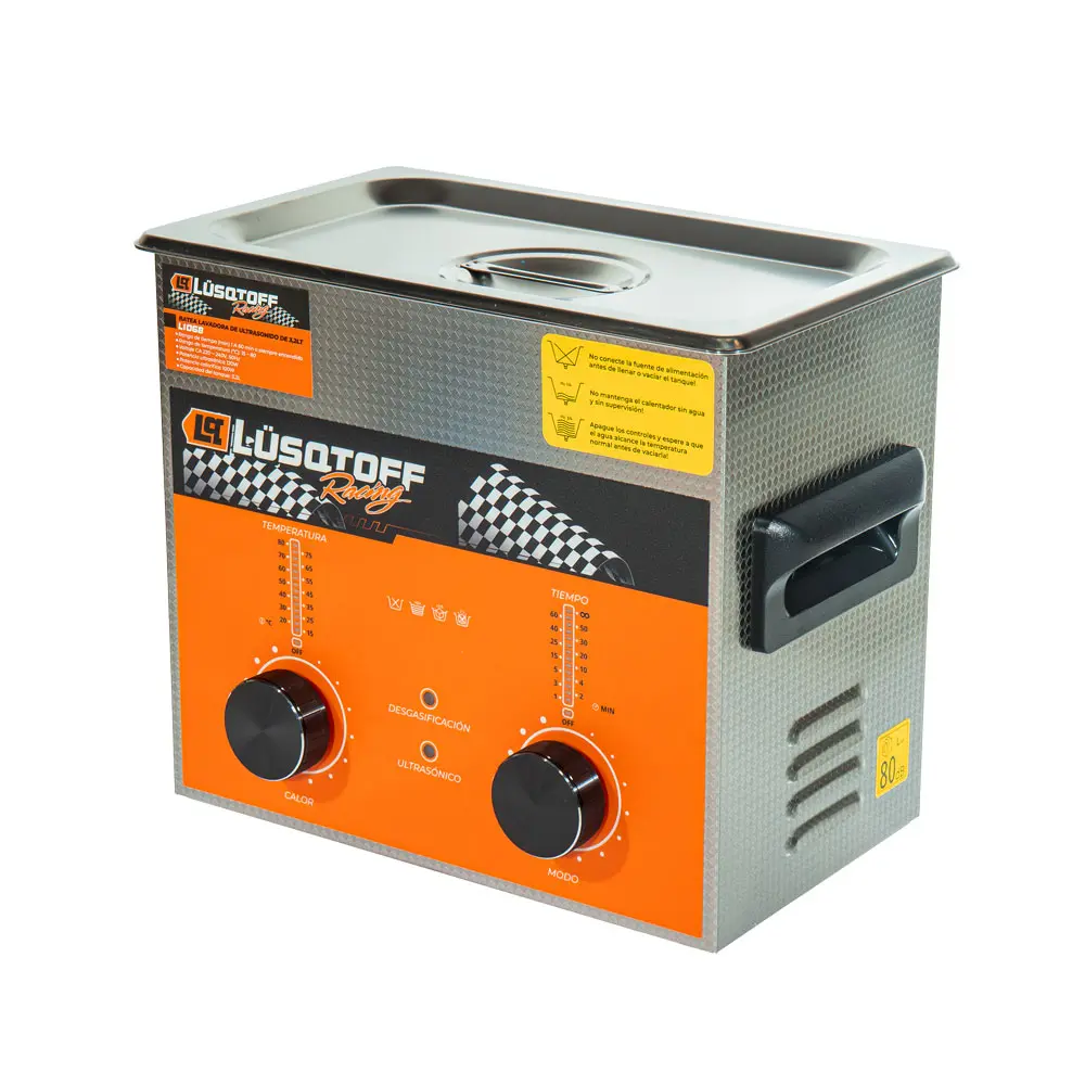 Batea lavadora de ultrasonido ultrasónica 120W de 3,2L inoxidable L1068 LUSQTOFF