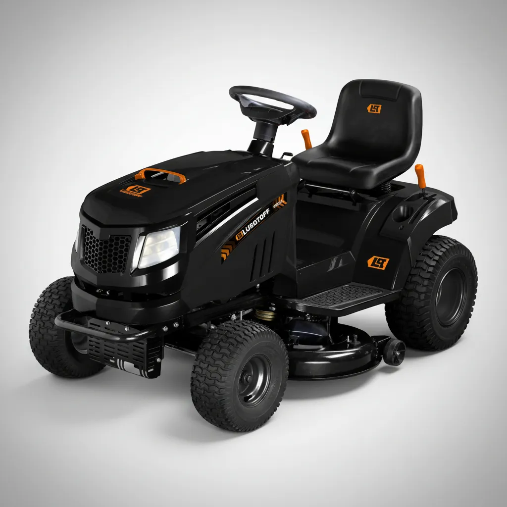 Tractor cortacesped naftero 16HP 4T LONCIN 108cm (42") arranque eléctrico 7pos 30-90mm 170kG TCL452-8 LUSQTOFF