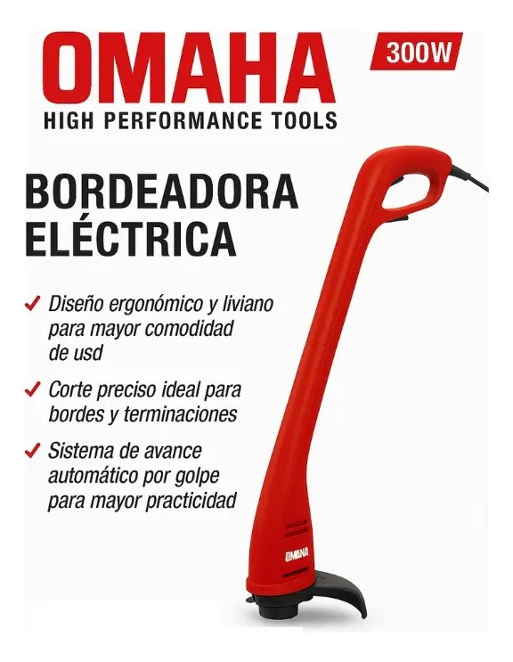 Bordeadora eléctrica 300W 230mm BME-300 OMAHA