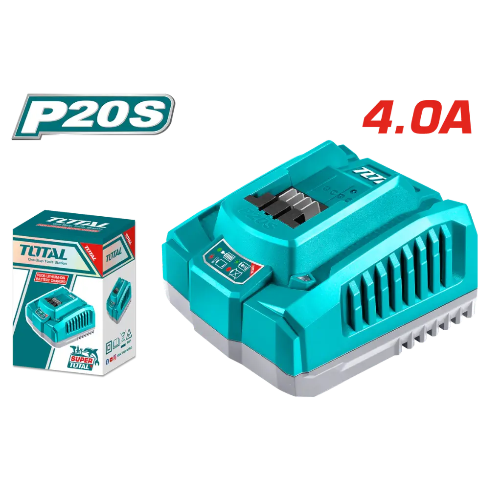 Cargador bateria  20V   4,0A/h TFCLI20411-4 V2VICA400 TOTAL