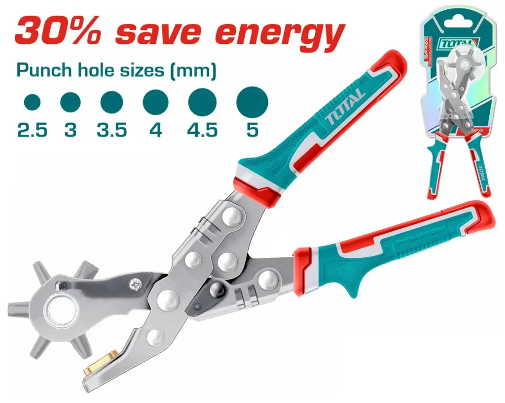 Pinza sacabocados punzonadora 2,5-5mm INDUSTRIAL THT33526 XSB003000 TOTAL