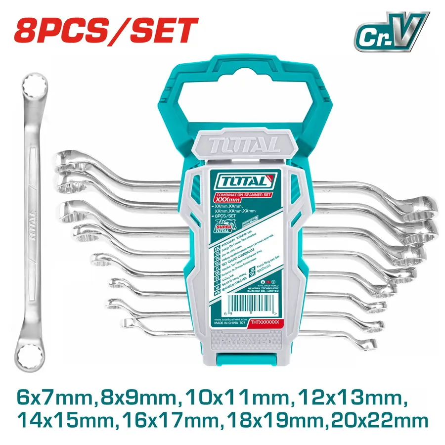 Llaves estriadas Juego   8p M  6/22mm INDUSTRIAL THT102486 XLBISA080 TOTAL