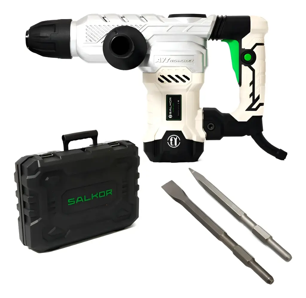 Martillo demoledor 1300W 18Joules SDS Hexagonal + maletín y cinceles MDP1300 SALKOR