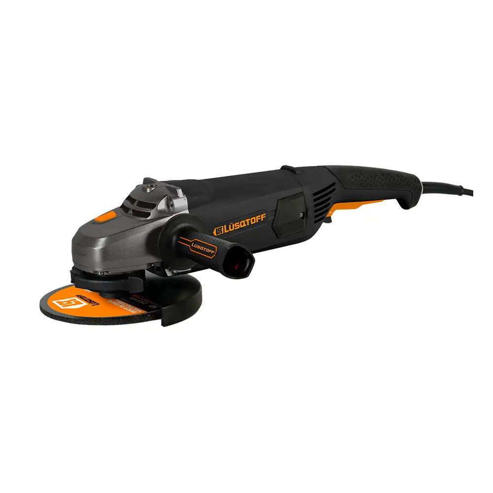 Amoladora angular 180mm (7") 2400W arranque progresivo INDUSTRIAL BLACK SERIES AML2407-10 LUSQTOFF