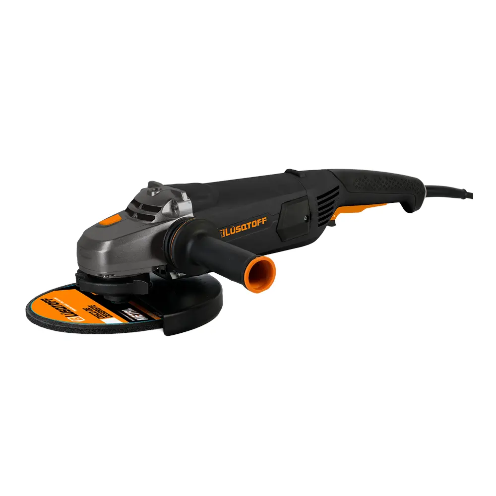 Amoladora angular 2300mm (9") 2400W  arranque progresivo INDUSTRIAL BLACK SERIES AML2409-10 LUSQTOFF