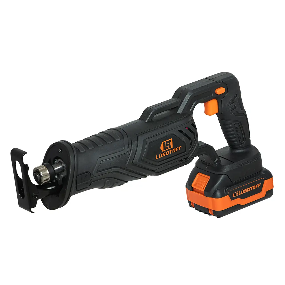 Sierra sable inalámbrica 18V + 2 hojas + maletín 2bat 4.0A BLACK SERIES SSL115-9BK LUSQTOFF
