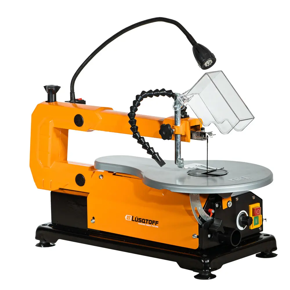 Sierra caladora de banco  125W 50mmAlto 410mmAncho 1600rpm +LED + SOPLADOR SCB-16AV LUSQTOFF
