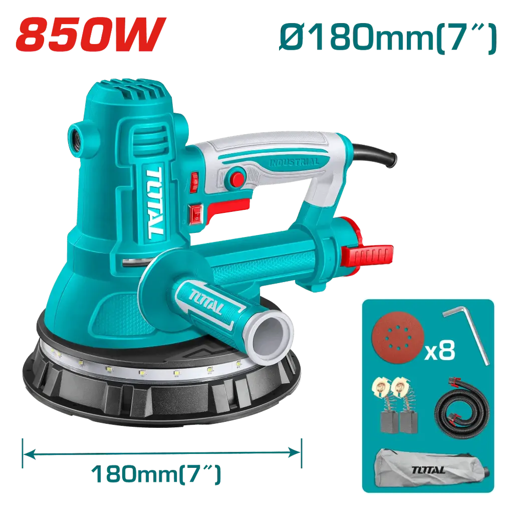 Lijadora pared yeso 180mm 7" 850W 220V TDWS10508-4 VLJIP085M TOTAL