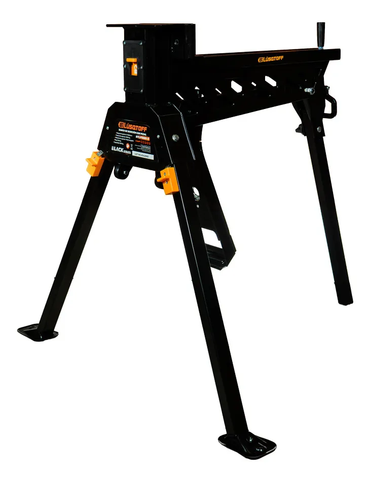 Banco de trabajo plegable c-morsa y pedal 3000kG 1060mm 20kG BLACK SERIES BTLP1060-9 LUSQTOFF