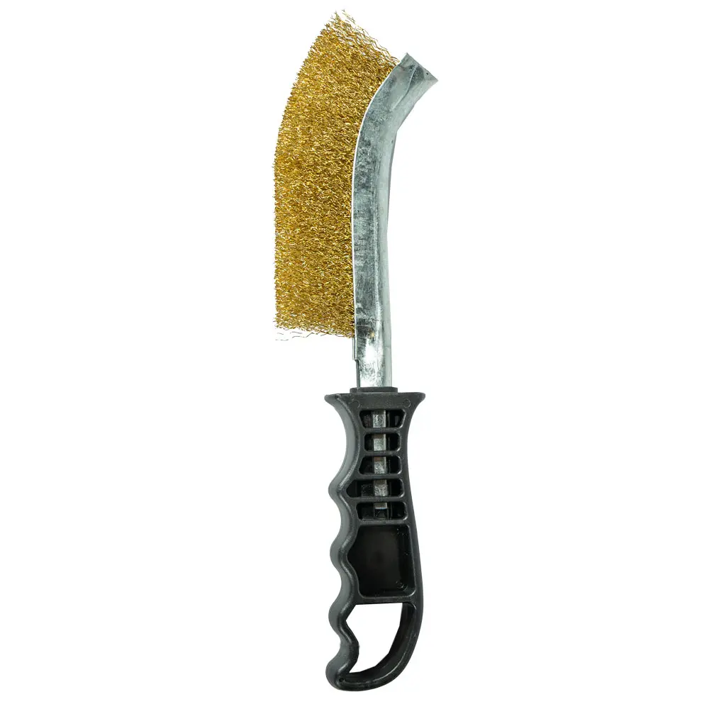 Cepillo manual rizado acero bronceado 250mmL (10") L7804 LUSQTOFF