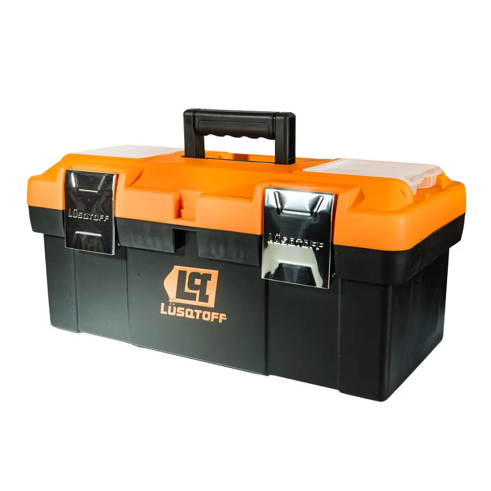 Caja de herramientas 19" c-cierres metálicos + bandeja L8104 LUSQTOFF