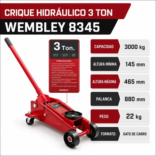CRIQUE  CARRO  3 Tn (22KG) 8345 WEMBLEY By BREMEN  